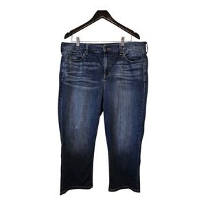 NYDJ Marilyn Crop Jeans Women's 18W Lift Tuck Stretch Comfy Med Wash High Rise